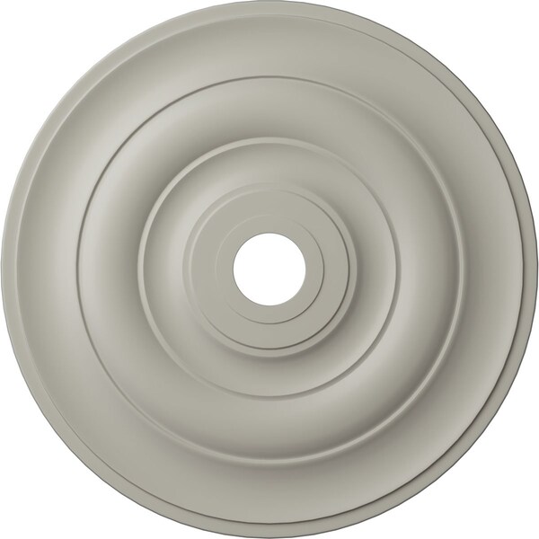 Ekena Millwork Jefferson Ceiling Medallion (Fits Canopies up to 5"), 26 1/2"OD x 3 5/8"ID x 1 1/2"P, Pot of Cream CM26JEPCF - main